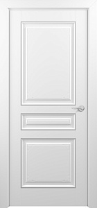 Недавно просмотренные - Дверь Z Ampir Т3 эмаль White patina Silver, глухая