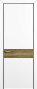 Недавно просмотренные - Дверь Z K6 полипропилен белый, ALU кромка хром, вставка toppan дуб серый, глухая
