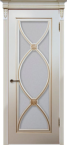 Недавно просмотренные - Дверь V Фламенко эмаль RAL 9001 патина золото, стекло сатинат