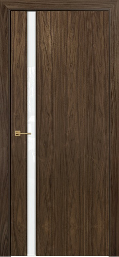 Дверь Оникс Престиж 1 американский орех, триплекс белый