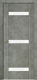 Дверь Оникс Парма 3 бетон светлый, глухая лакобель RAL 0333