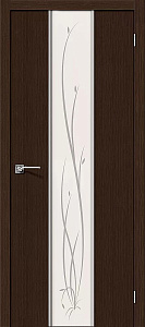 Недавно просмотренные - Дверь Браво Глейс-2 Twig 3D венге, зеркало белое художественное