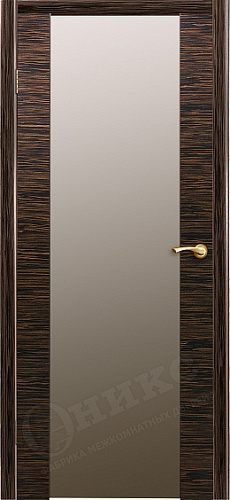 Дверь Оникс Урбан эбен, триплекс белый