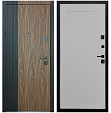 Входная дверь Матадор MXL-2 орех американский мокко/панель Лайн-1, силк маус