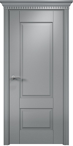 Дверь Оникс Марсель фрезерованная №2 эмаль RAL 7040, глухая