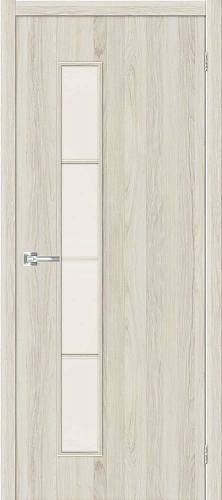 Дверь Браво Тренд-4 экошпон luce, сатинато белое "Magic Fog"