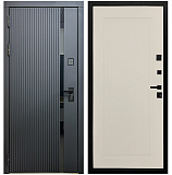 Входная дверь Матадор MXМ-7 антрацит софт/панель Лайн-1, софт шампань