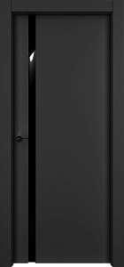 Недавно просмотренные - Дверь Берген эмаль RAL 9005, триплекс черный, глухая