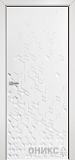 Дверь Оникс Кристалл эмаль белая, глухая