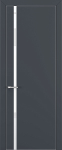 Недавно просмотренные - Дверь Z K1 полипропилен  графит премьер, ALU кромка хром, лакобель white pure, глухая