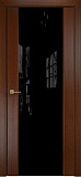 Дверь Оникс Престиж красное дерево, триплекс черный