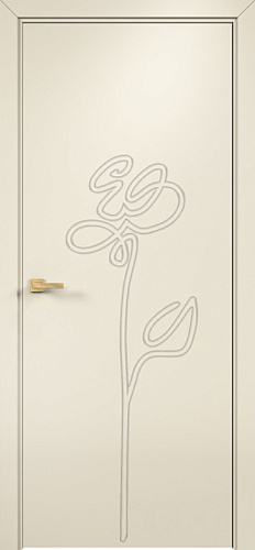 Дверь Оникс Концепт №16 эмаль слоновая кость, глухая