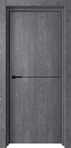Недавно просмотренные - Дверь V Loft экошпон Лофт-1 ольха серая, AL кромка черная, глухая