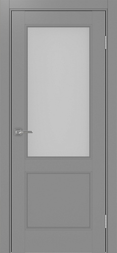 Дверь Эко Neo 502.21 серый, сатинат