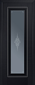 Схожие товары - Дверь ProfilDoors 24U черный матовый, молдинг серебро, стекло кристалл графит