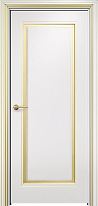 Недавно просмотренные - Дверь Оникс Турин фрезерованная №2 эмаль белая патина золото, глухая