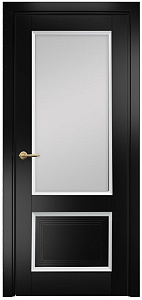 Недавно просмотренные - Дверь Оникс Тоскана 2  эмаль черная/белая, сатинат бронза