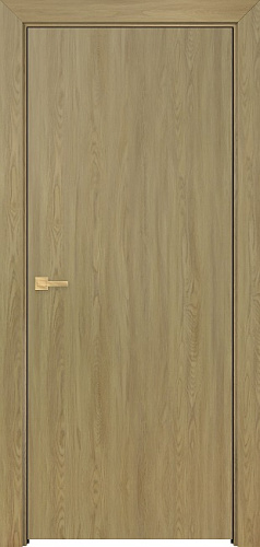Дверь Оникс Гладкая PVC светлый дуб, глухая