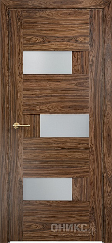 Дверь Оникс Лондон американский орех, сатинато