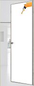 Схожие товары - Дверь скрытая под покраску Z Invisible 2,1 м, кромка AL, revers, 43 мм
