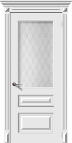 Недавно просмотренные - Дверь Багет-3 эмаль белая, стекло Кристалл