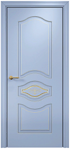 Недавно просмотренные - Дверь Оникс Сицилия фрезерованная эмаль голубая, глухая