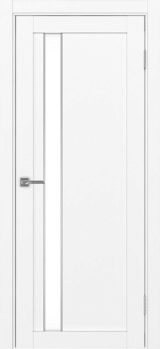 Дверь Эко 528.121 АПП белый снежный молдинг SC, lacobel белый
