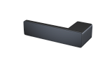 Межкомнатная ручка Lumina J-06-BK-MB, матовый черный, вставка глянец