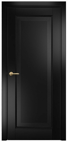 Дверь Оникс Тоскана 1 эмаль черная, глухая