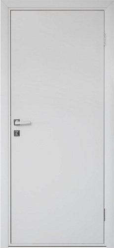 Пластиковая дверь гладкая Эта Дор с коробкой, кромка ABS, белая , глухая