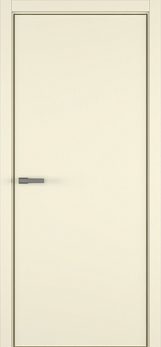 Дверь Z Elen эмаль жемчужно-перламутровая кромка AL gold, глухая