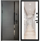 Недавно просмотренные - Входная дверь Матадор MXМ-6 антрацит софт/панель зеркало 2, белая матовая