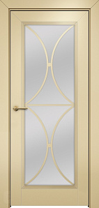 Недавно просмотренные - Дверь Оникс Шанель 1 фрезерованная эмаль RAL 1015 по МДФ, сатинато с решеткой