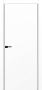 Недавно просмотренные - Дверь Эко 201 белый снежный, кромка AL черная SB с 2-х сторон, глухая