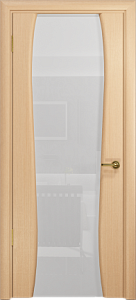 Недавно просмотренные - Дверь Арт Деко Лиана-3 беленый дуб, триплекс белый