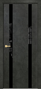 Недавно просмотренные - Дверь Оникс Верона 2 бетон темный, триплекс черный