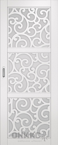 Перегородка Оникс №2 эмаль белая, Р-№1, сатинат белый