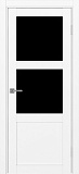 Дверь Эко 530.221 белый снежный, lacobel черный