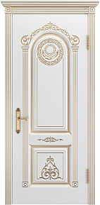 Недавно просмотренные - Дверь Шейл Дорс Ода В3 эмаль белая с золотой патиной, глухая