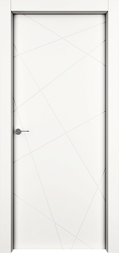 Дверь Гео эмаль RAL 9010, глухая