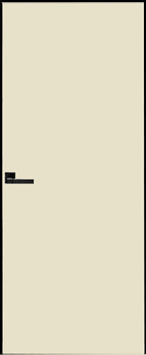 Дверь скрытая ИУ-42 AL black с 4-х сторон, эмаль белый шелк 2,0 м