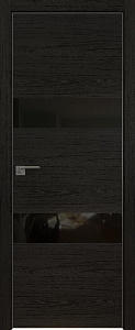 Недавно просмотренные - Дверь ProfilDoors 34ZN дарк браун, стекло черный лак, матовая алюминиевая кромка с 4-х сторон