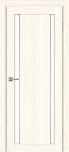 Дверь Эко 522.212 АПП ясень светлый молдинг SC, lacobel белый