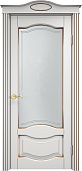 Схожие товары - Дверь ПМЦ массив ольхи ОЛ33 белый грунт с патиной орех, стекло 33-2