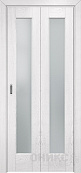 Схожие товары - Дверь-книжка Оникс Лагуна эмаль белая патина серебро, сатинат белый
