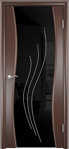 Недавно просмотренные - Дверь Luidoor Рио шпонированная черный дуб тонированный, триплекс черный с рисунком