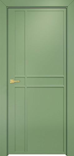 Дверь Оникс Оксфорд 1 фрезерованная эмаль RAL 6021, глухая