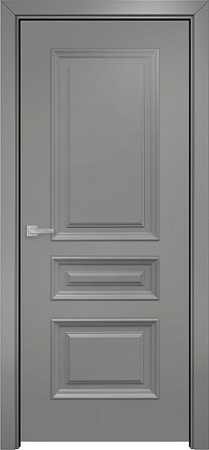 Дверь Оникс Афина эмаль RAL 7036, глухая