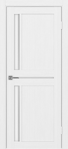 Дверь Эко 523.221 АПП белый лед молдинг SC, lacobel белый