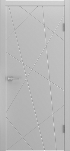 Дверь Fiesta эмаль светло-серая, глухая